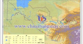 烏茲別克斯坦礦產資源分佈圖片