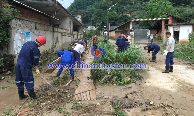 大龍山鎢礦抗洪救災圖片