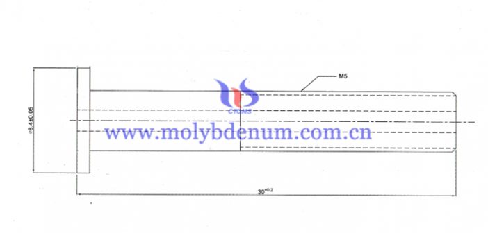 molybdenum tube with inner thread image