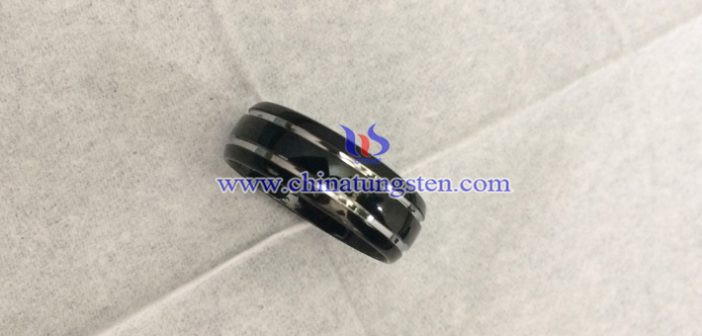 black tungsten ring image