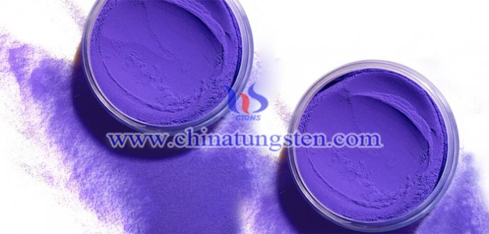 Mo doped violet tungsten oxide Chinatungsten picture