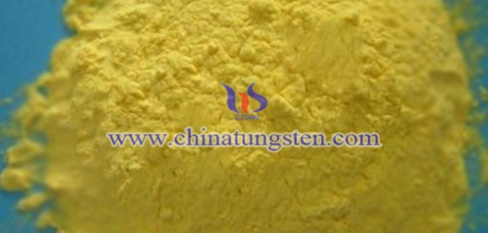 yellow tungstic acid picture