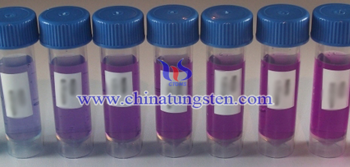 colorimetry testing submicron grain size violet tungsten oxide picture