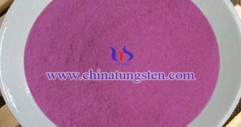 nano grain size violet tungsten oxide picture