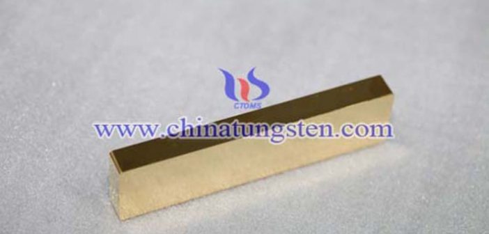 gold plated tungsten bar price picture