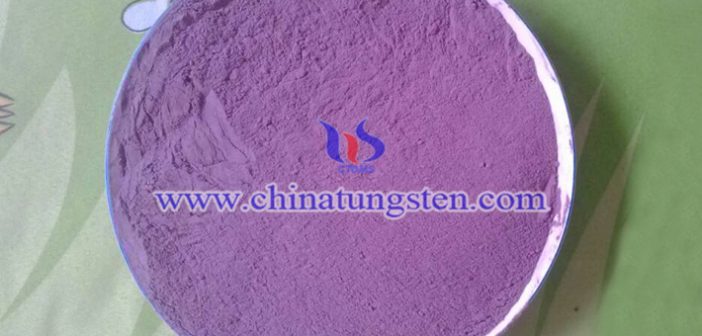 ultrafine grain size violet tungsten oxide picture