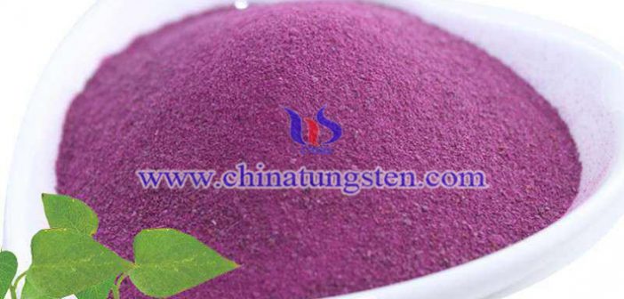 violet tungsten oxide nano powder picture