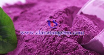 violet tungsten oxide nanopowder picture