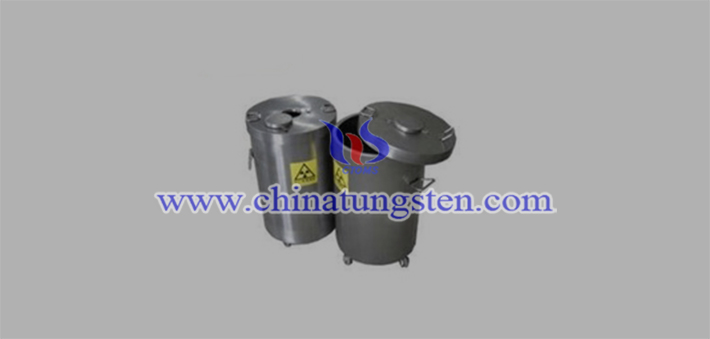 tungsten alloy isotope radiation container picture