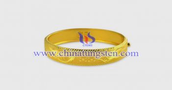 tungsten alloy scan gold bracelet picture