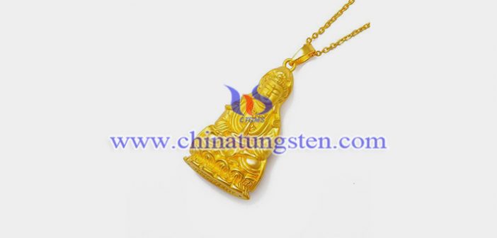 gold plated tungsten alloy avalokitesvara pendant picture