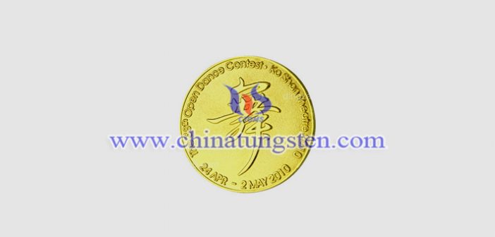 gold plated tungsten alloy coin picture