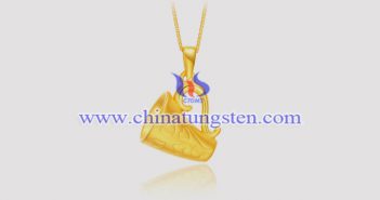 gold plated tungsten alloy cup pendant picture