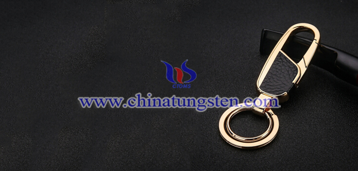 gold plated tungsten alloy key ring picture