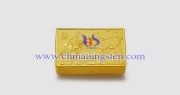 gold plated tungsten alloy paperweight picture