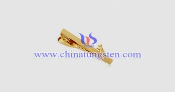 gold plated tungsten alloy tie clip picture