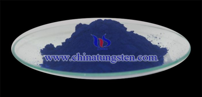 blue tungsten oxide applied for nano-ceramic color master image