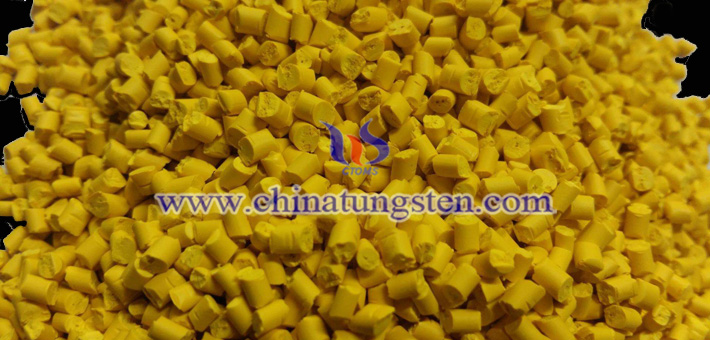 nano yellow tungsten oxide applied for heat insulation masterbatch picture