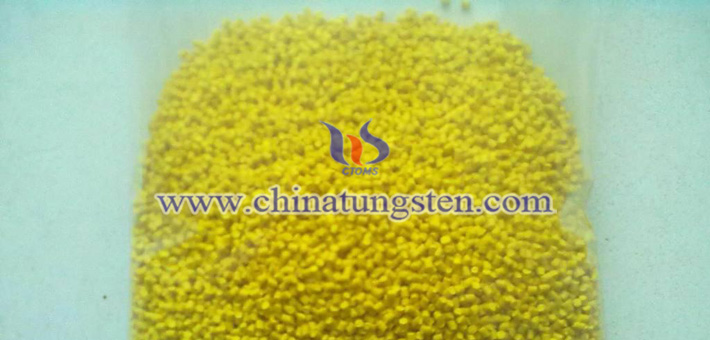 nano yellow tungsten oxide applied for nano-ceramic color master picture