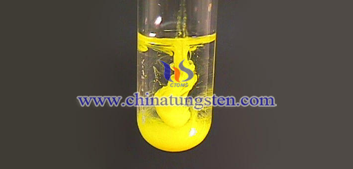 yellow tungsten oxide applied for thermal insulation dispersion liquid picture