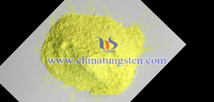 yellow tungsten oxide powder applied for thermal insulation dispersion picture