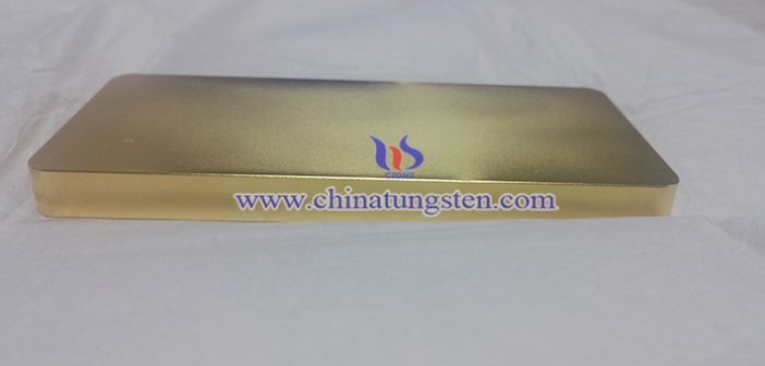 tungsten gold plated paperweight picture