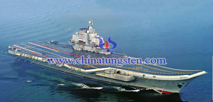 tungsten alloy counterweight for aircraft carrier picture