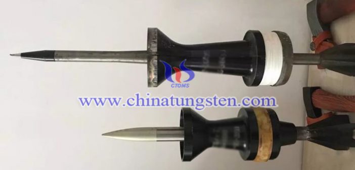 Tungsten alloy rod armour-piercing bullet is characterized by its slender body and small diameter.