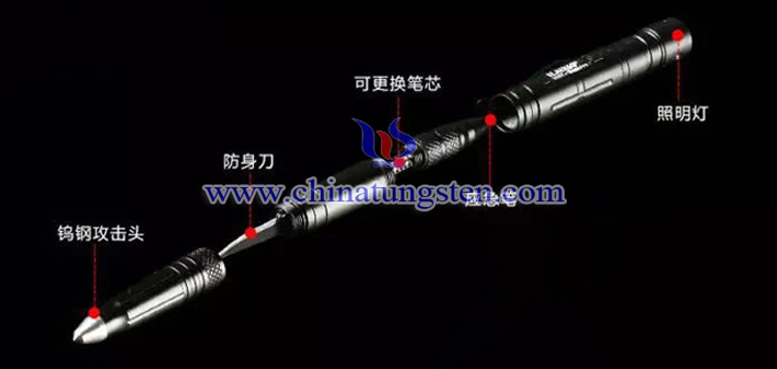 tungsten steel tactical pen composition picture