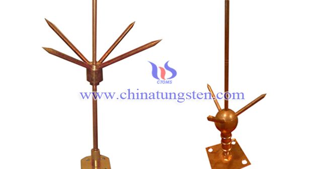 tungsten copper lightning rod picture