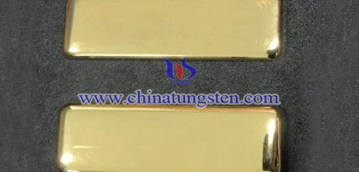 tungsten gold plated bar picture