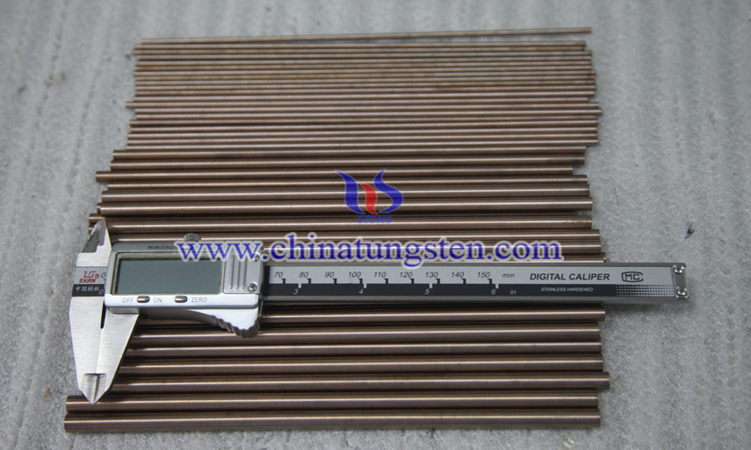 Ø7x200mm tungsten copper rod picture