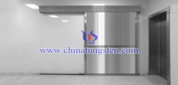 medical tungsten alloy radiation shielding door picture