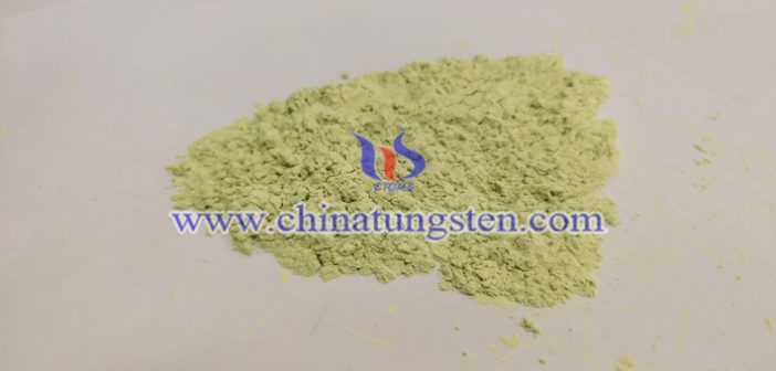 gasochromic property of yellow tungsten oxide picture