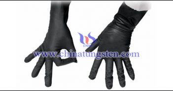 tungsten rubber medical glove picture