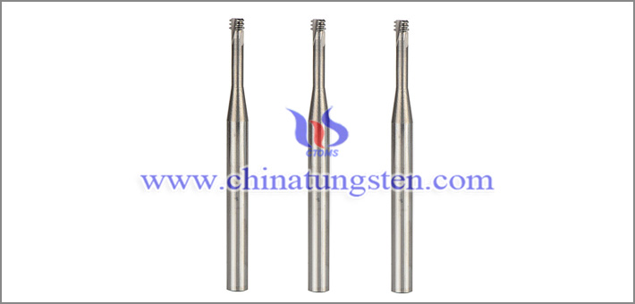 tungsten carbide thread milling cutter applied for machining small diameter thread image