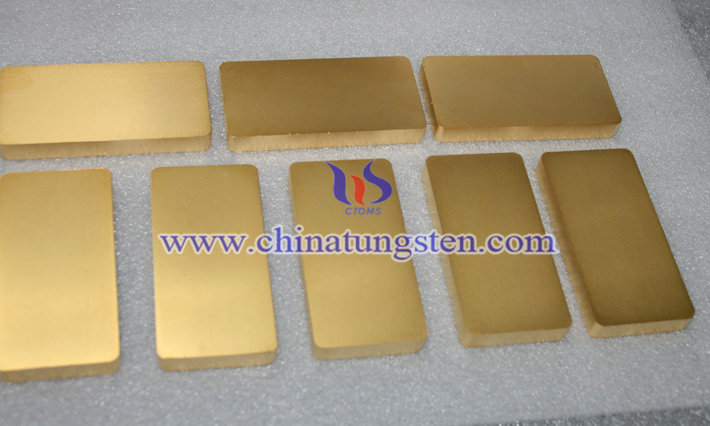 tungsten alloy gold bar photo