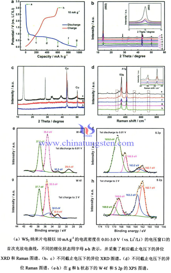 WS2纳米片电化学性能测试图片