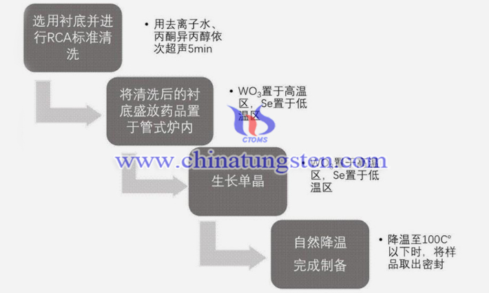 单层二硒化钨的生产图片