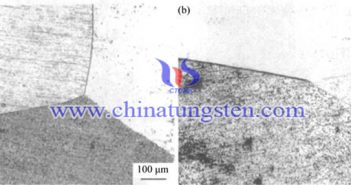 钽钨铸锭金相组织图片（来源：赵鑫/北京科技大学材料科学与工程学院）